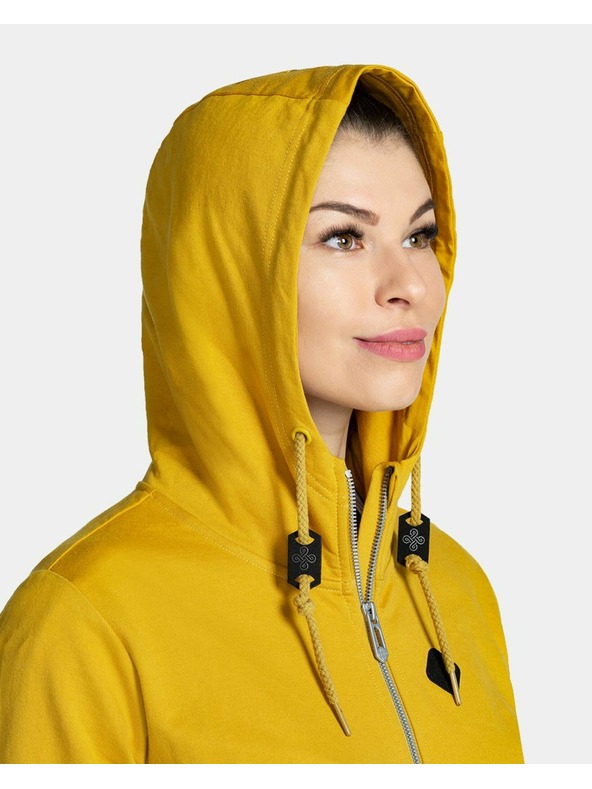 Kilpi Dámska bavlnená mikina Kilpi TARALI-W Zlatá