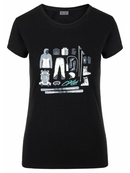 Kilpi Dámske tričko s krátkym rukávom Kilpi TORNES-W Čierna