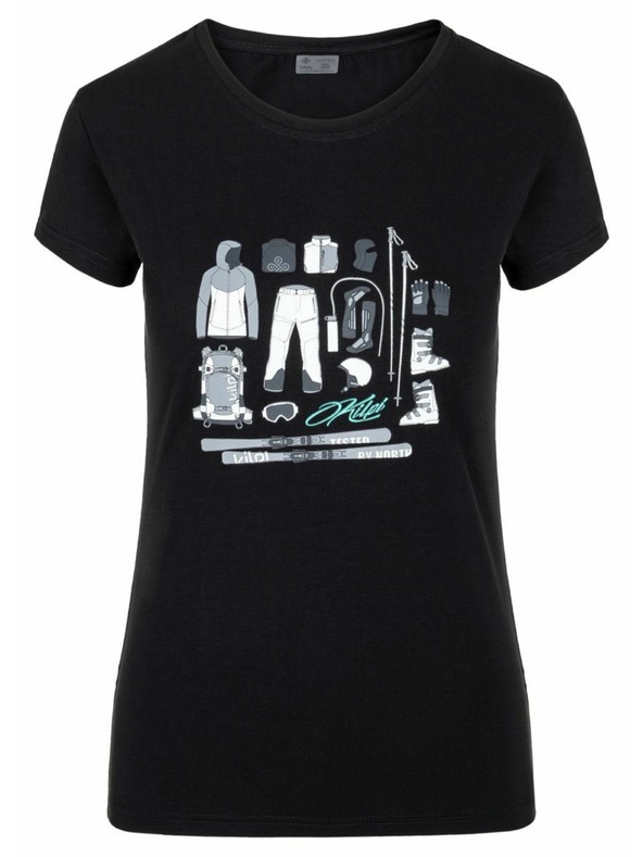 Kilpi Dámske tričko s krátkym rukávom Kilpi TORNES-W Čierna