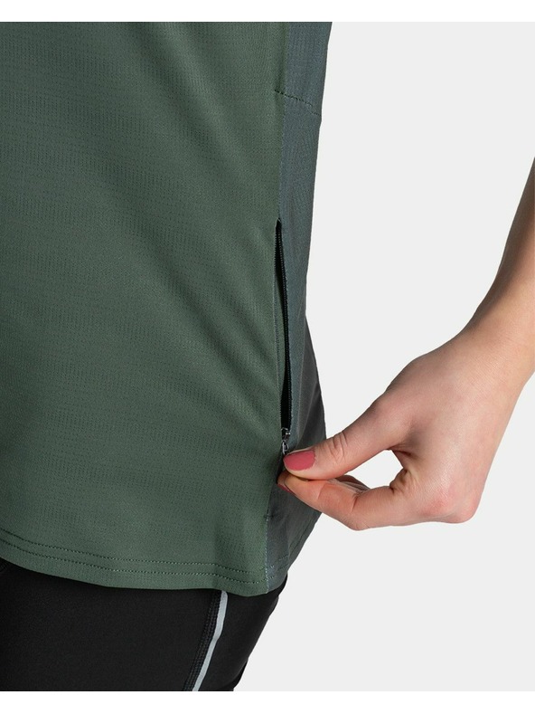 Kilpi Dámsky cyklistický dres Kilpi REMIDO-W Tmavo zelená