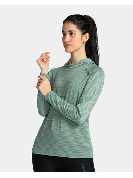 Kilpi Dámska fitness mikina Kilpi AILEEN-W Tmavo zelená
