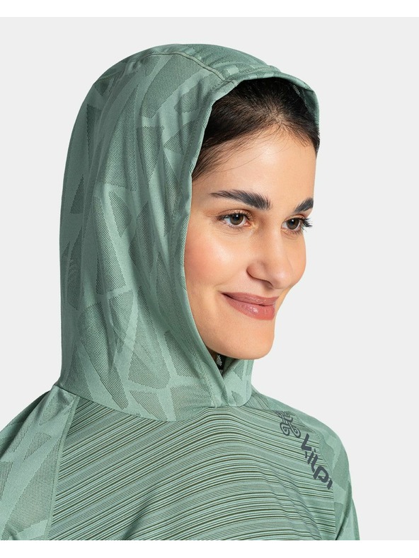Kilpi Dámska fitness mikina Kilpi AILEEN-W Tmavo zelená