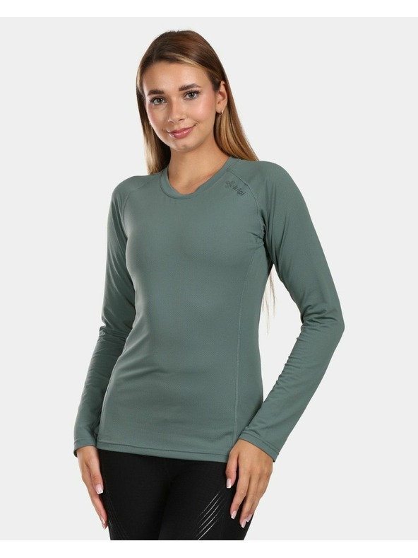Kilpi Dámske funkčné tričko s dlhým rukávom Kilpi SPOLETO-W Khaki