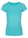 Kilpi Dámske technické tričko Kilpi LISMAIN-W Tyrkysová