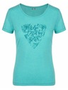 Kilpi Dámske outdoorové tričko Kilpi GAROVE-W Tyrkysová