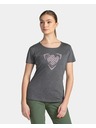 Kilpi Dámske funkčné tričko Kilpi GAROVE-W Tmavo šedá