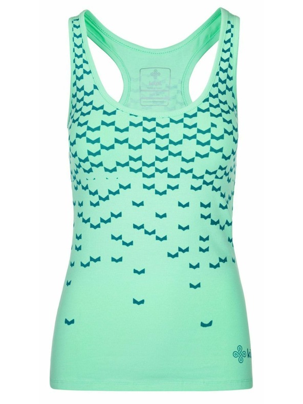 Kilpi Dámske bavlnené tielko Kilpi LEAVES-W Tyrkysová