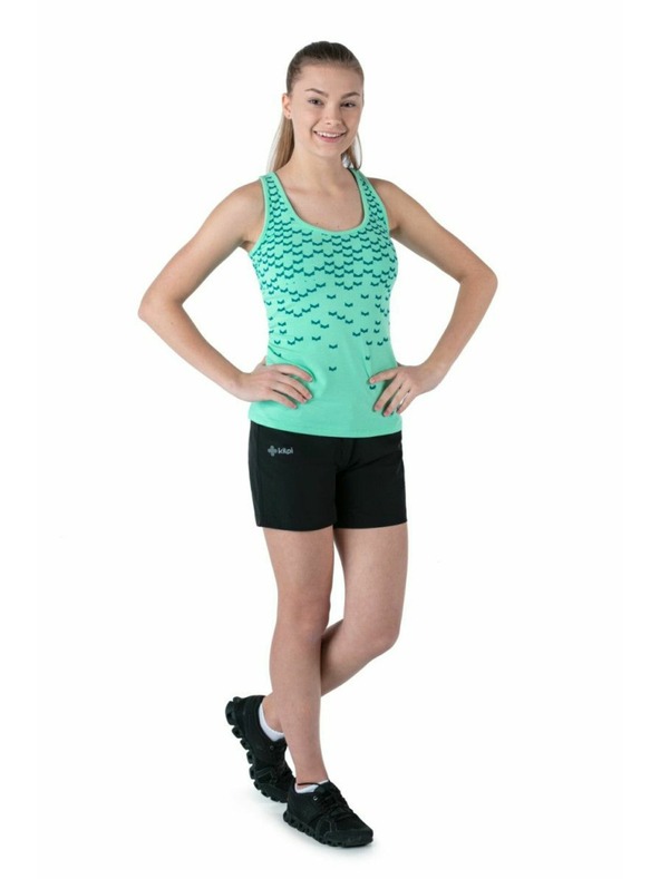 Kilpi Dámske bavlnené tielko Kilpi LEAVES-W Tyrkysová