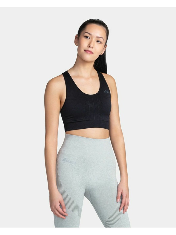 Kilpi Dámska športová bezšvová podprsenka Kilpi WINIE-W Čierna