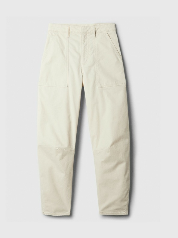 GAP Dámske nohavice High Rise Barrel Khakis GAP