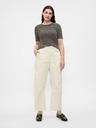 GAP Dámske nohavice High Rise Barrel Khakis GAP