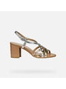 Geox Zlaté dámske sandále Geox Virnilisa 65 S