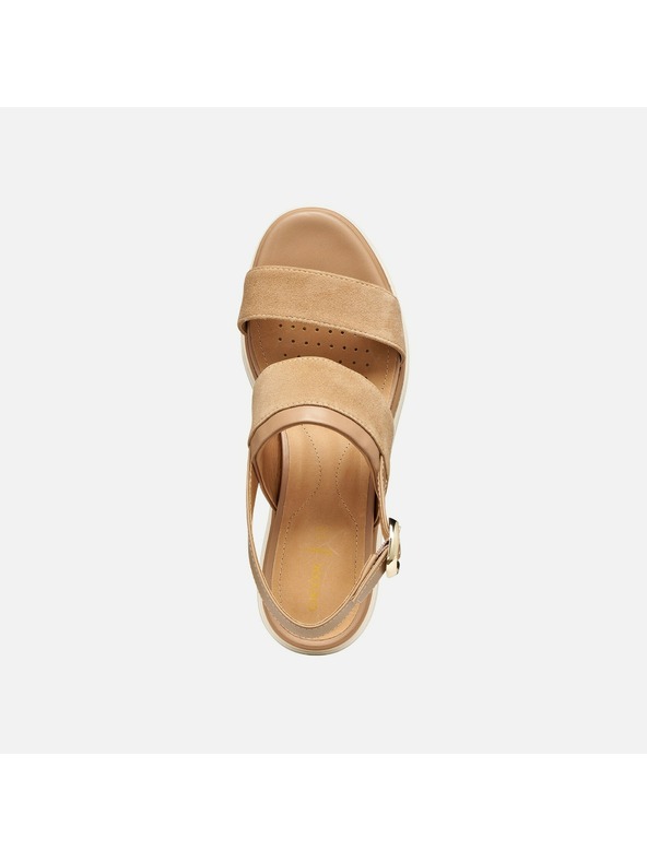 Geox Svetlohnedé dámske sandále Geox Gardenia