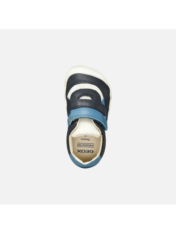 Geox Tmavomodré chlapčenské barefoot topánky na prvé krôčky Geox Steppi