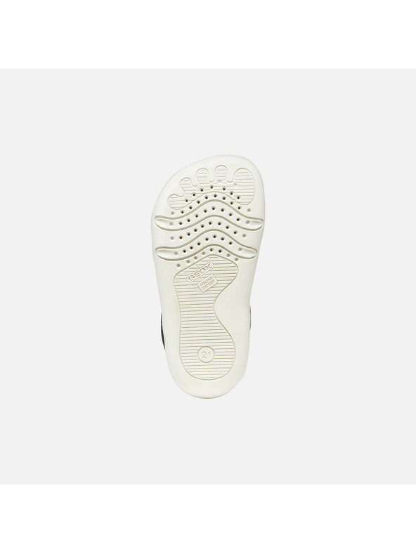 Geox Tmavomodré chlapčenské barefoot topánky na prvé krôčky Geox Steppi