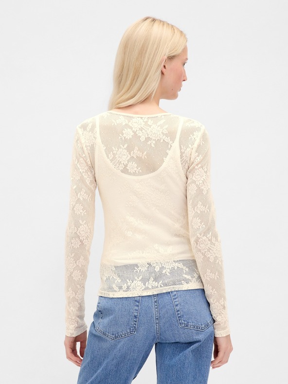 GAP Krajkový priesvitný top GAP