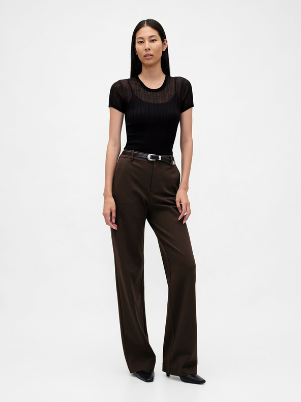 GAP Nohavice Ponte Wide-Leg GAP