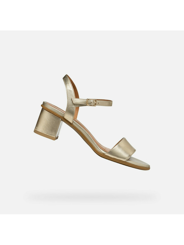 Geox Zlaté dámske sandále Geox Aurely 50