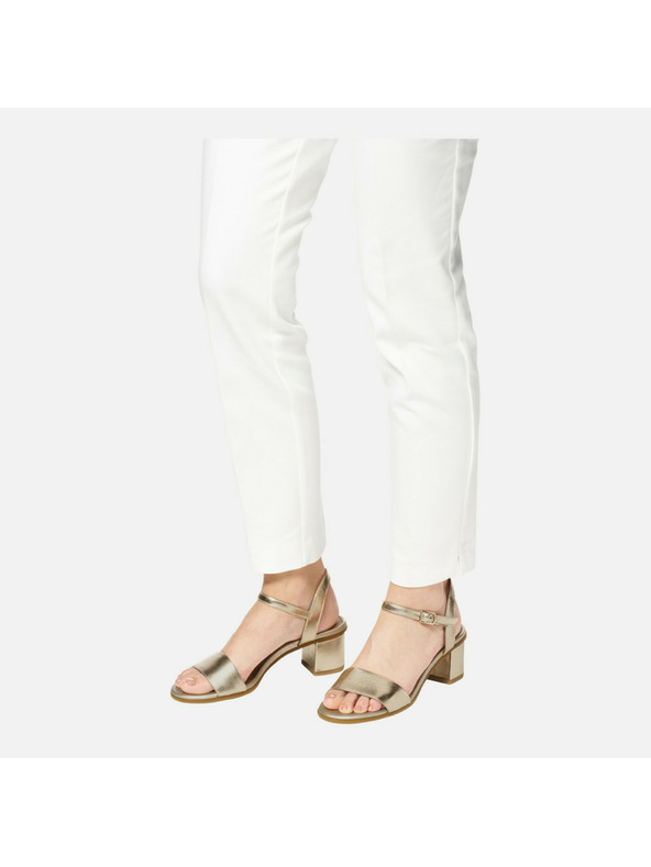 Geox Zlaté dámske sandále Geox Aurely 50