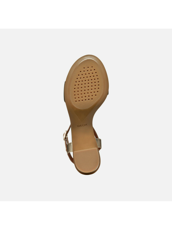 Geox Zlaté dámske sandále Geox Aurely 50