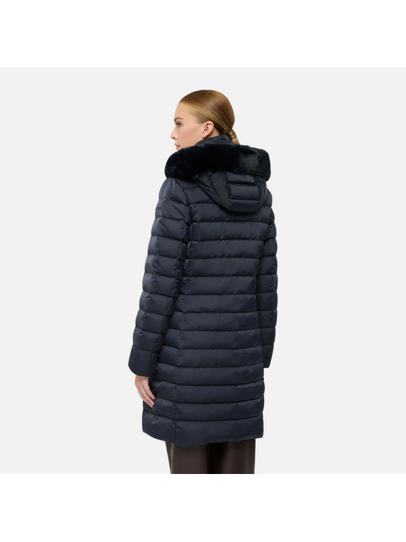 Geox Tmavomodrá dámska páperová bunda Geox Bettanie