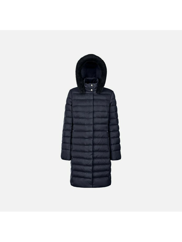 Geox Tmavomodrá dámska páperová bunda Geox Bettanie