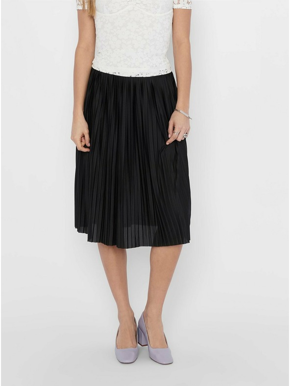 JDY Čierna plisovaná sukňa JDY Boa