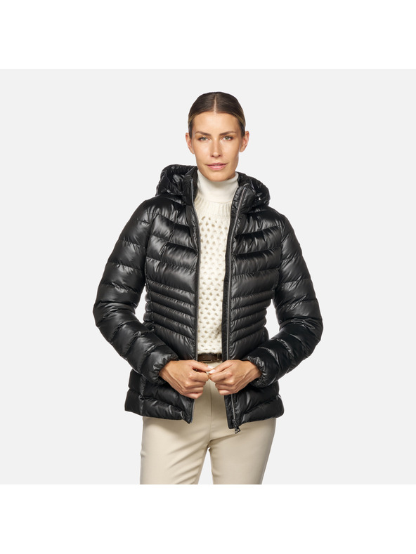 Geox Čierna dámska bunda Geox Zosma