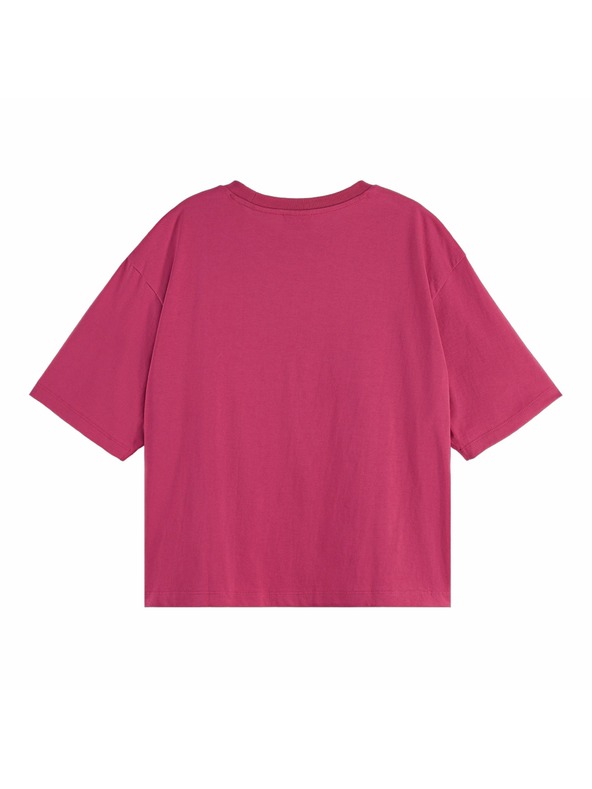 Scotch & Soda Tmavoružové dámske tričko Scotch & Soda