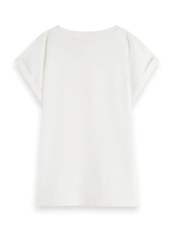 Scotch & Soda Biele dámske tričko Scotch & Soda