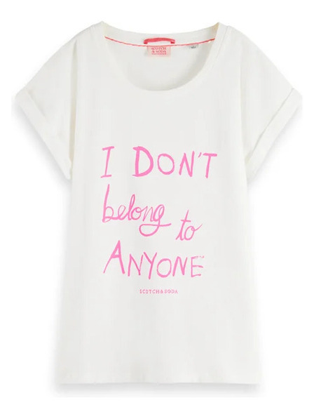 Scotch & Soda Biele dámske tričko Scotch & Soda