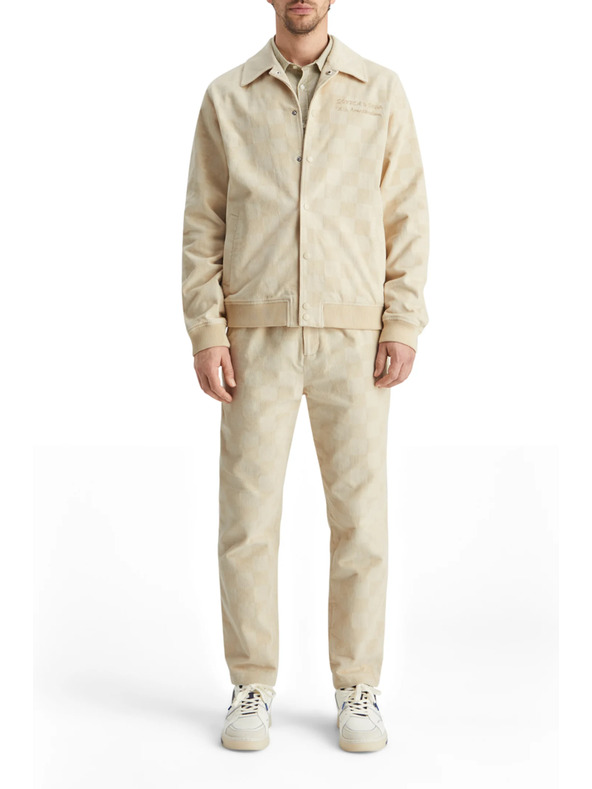 Scotch & Soda Krémová pánska manšestrová bunda Scotch & Soda College