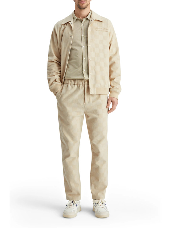 Scotch & Soda Krémová pánska manšestrová bunda Scotch & Soda College