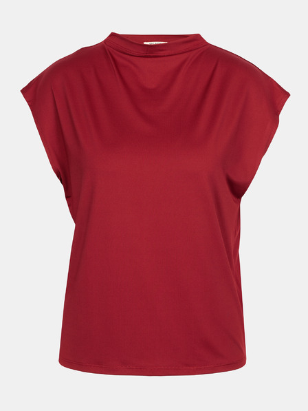Orsay Vínové dámske tričko s krátkym rukávom ORSAY