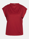 Orsay Vínové dámske tričko s krátkym rukávom ORSAY