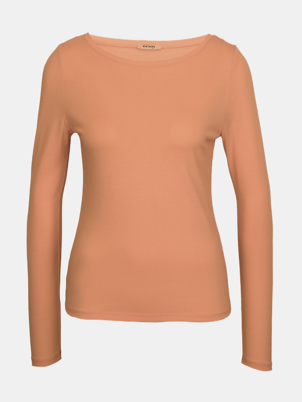 Orsay Svetlo hnedé dámske tričko s dlhým rukávom ORSAY