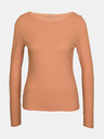 Orsay Svetlo hnedé dámske tričko s dlhým rukávom ORSAY