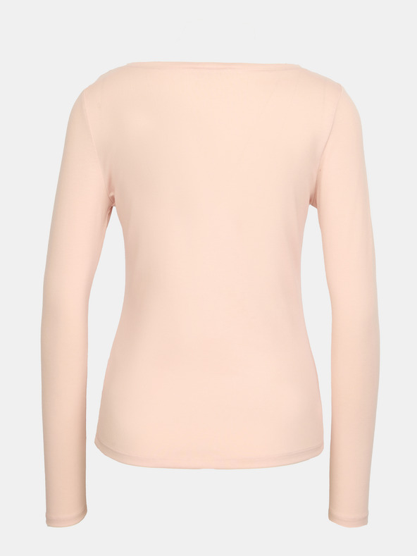 Orsay Svetloružové dámske tričko s dlhým rukávom ORSAY