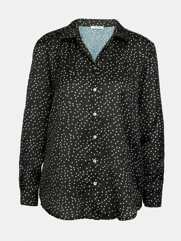 Orsay Čierna dámska vzorovaná blúzka ORSAY