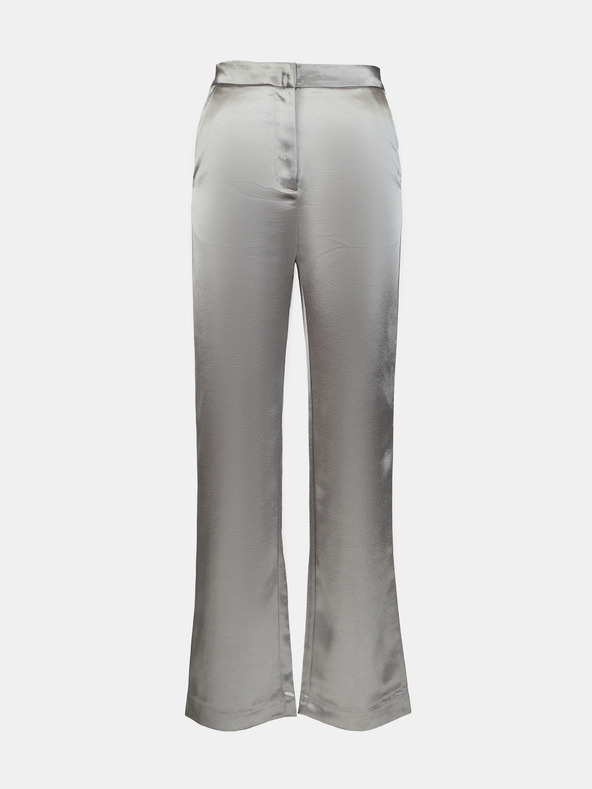 Orsay Strieborné saténové dámske nohavice ORSAY