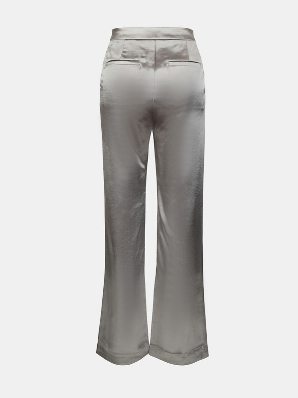 Orsay Strieborné saténové dámske nohavice ORSAY