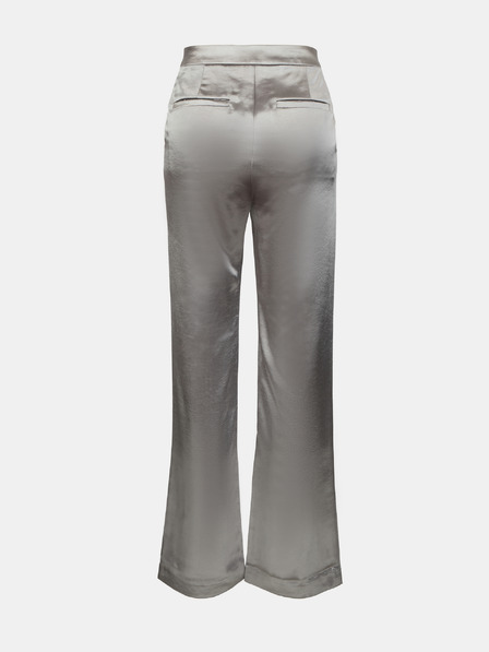 Orsay Strieborné saténové dámske nohavice ORSAY