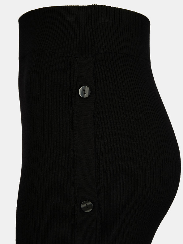 Orsay Čierna dámska úpletová sukňa ORSAY