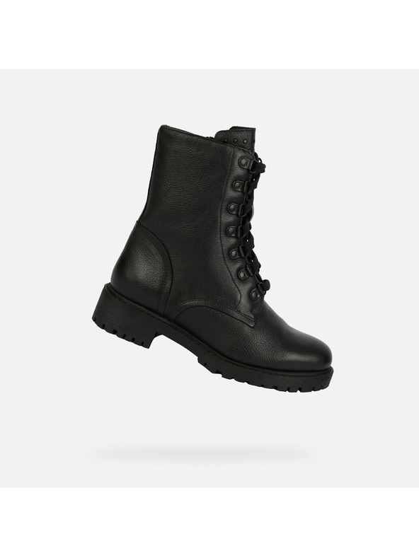 Geox Čierne dámske členkové topánky Geox Hoara