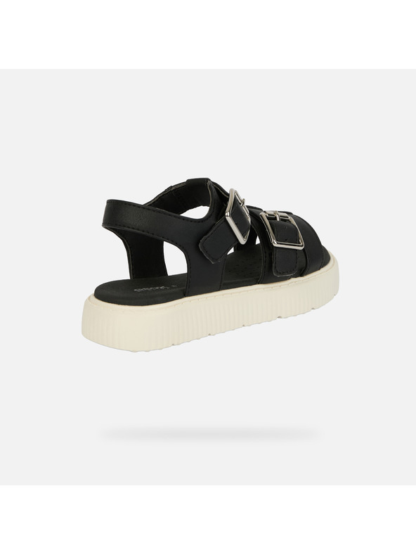 Geox Čierne dievčenské sandále Geox Sandal Kodette