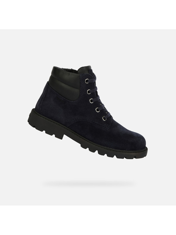 Geox Tmavomodrá chlapčenská členková obuv Geox Shaylax