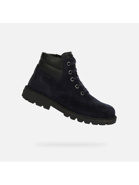 Geox Tmavomodrá chlapčenská členková obuv Geox Shaylax