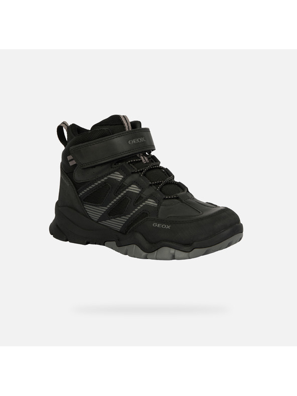 Geox Čierne chlapčenské tenisky Geox Montrack B ABX