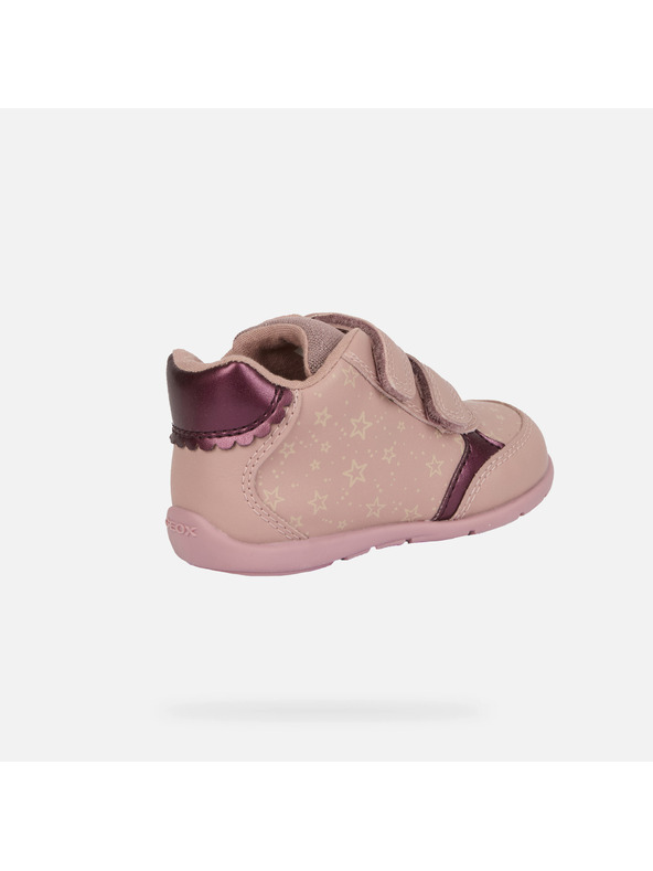 Geox Ružové dievčenské topánky na prvé krôčky Geox Elthan