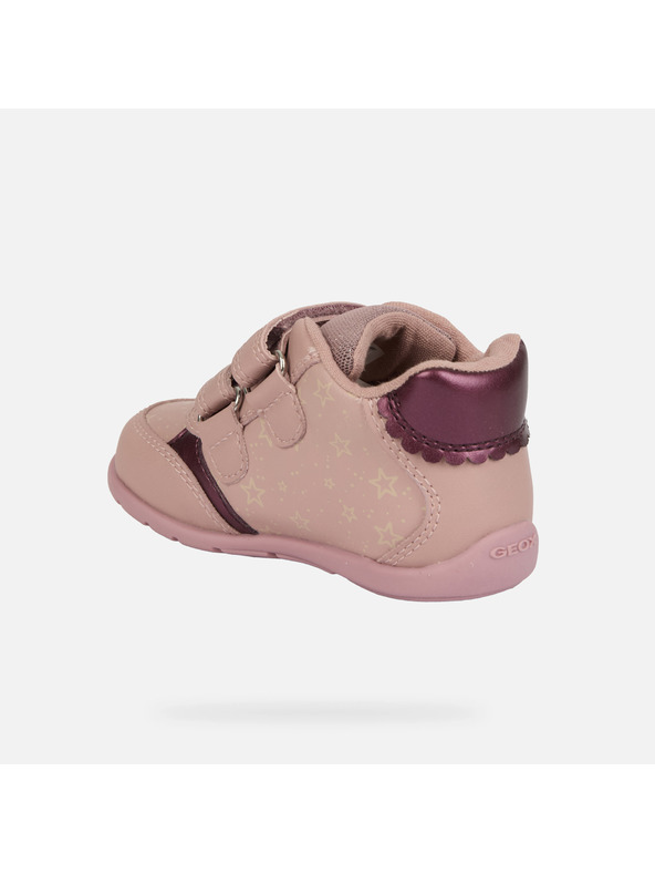 Geox Ružové dievčenské topánky na prvé krôčky Geox Elthan